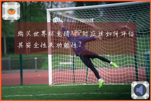 购买世界杯竞猜APP时应该如何评估其安全性及功能性？